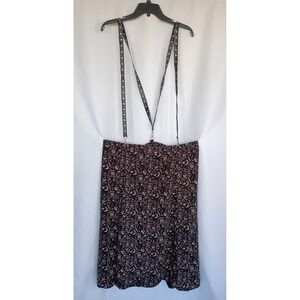 Disturbia Occult Tarot Moon Moth Black Midi Skirt Suspenders Womens 16 Celestial